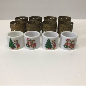 Lot of vintage Christmas napkin rings